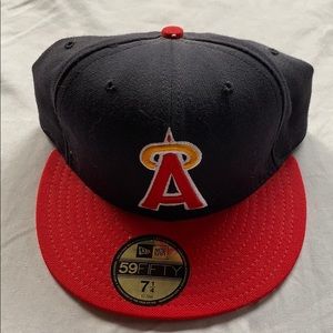 Anaheim angels custom fitted hat 7 1/4 mlb cali